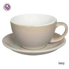 Load image into Gallery viewer, LOVERAMICS EGG 300ML CAFE LATTE ART CUP & SAUCER (POTTERS EDITION & NATURE INSPIRED COLORS)