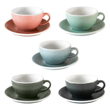 Load image into Gallery viewer, LOVERAMICS EGG 250ML CAFE LATTE ART CUP & SAUCER (POTTERS EDITION & NATURE INSPIRED COLORS)