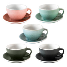 Load image into Gallery viewer, LOVERAMICS EGG 300ML CAFE LATTE ART CUP & SAUCER (POTTERS EDITION & NATURE INSPIRED COLORS)