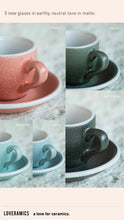 Load image into Gallery viewer, LOVERAMICS EGG 250ML CAFE LATTE ART CUP & SAUCER (POTTERS EDITION & NATURE INSPIRED COLORS)
