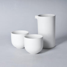 Load image into Gallery viewer, LOVERAMICS BREWERS Specialty Jug with 2pcs Sweet Tasting Cup Set - Carrara White