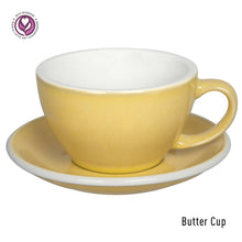 Load image into Gallery viewer, LOVERAMICS EGG 300ML CAFE LATTE ART CUP & SAUCER (POTTERS EDITION & NATURE INSPIRED COLORS)