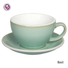 Load image into Gallery viewer, LOVERAMICS EGG 300ML CAFE LATTE ART CUP & SAUCER (POTTERS EDITION & NATURE INSPIRED COLORS)