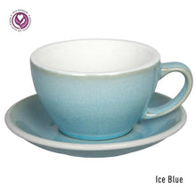 Load image into Gallery viewer, LOVERAMICS EGG 300ML CAFE LATTE ART CUP & SAUCER (POTTERS EDITION & NATURE INSPIRED COLORS)
