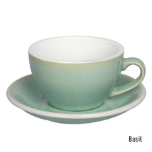 Load image into Gallery viewer, LOVERAMICS EGG 250ML CAFE LATTE ART CUP & SAUCER (POTTERS EDITION & NATURE INSPIRED COLORS)