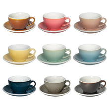 Load image into Gallery viewer, LOVERAMICS EGG 250ML CAFE LATTE ART CUP & SAUCER (POTTERS EDITION & NATURE INSPIRED COLORS)