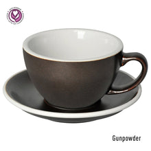 Load image into Gallery viewer, LOVERAMICS EGG 300ML CAFE LATTE ART CUP & SAUCER (POTTERS EDITION & NATURE INSPIRED COLORS)
