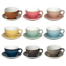 Load image into Gallery viewer, LOVERAMICS EGG 300ML CAFE LATTE ART CUP & SAUCER (POTTERS EDITION & NATURE INSPIRED COLORS)