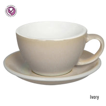Load image into Gallery viewer, LOVERAMICS EGG 300ML CAFE LATTE ART CUP &amp; SAUCER (POTTERS EDITION &amp; NATURE INSPIRED COLORS)
