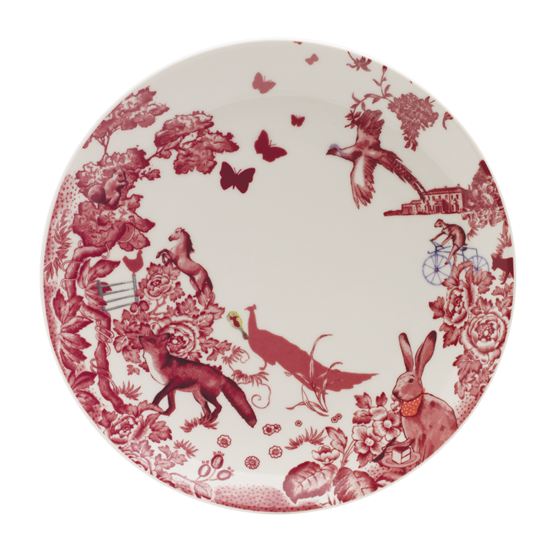 LOVERAMICS A CURIOUS TOILE 27cm Dinner Plate