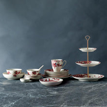 Load image into Gallery viewer, LOVERAMICS A CURIOUS TOILE 27CM 3-TIER CAKE STAND - RED
