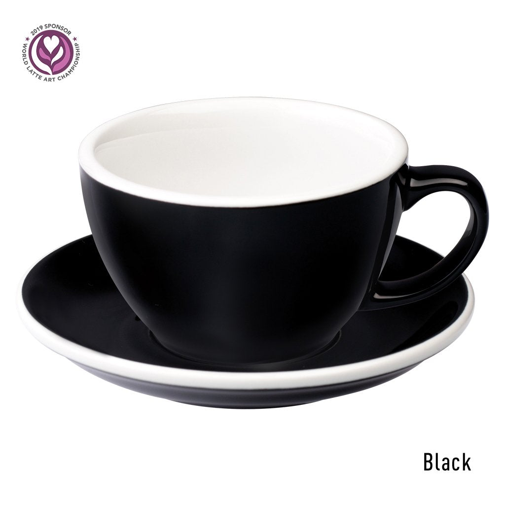 LOVERAMICS EGG 300ML CAFE LATTE ART CUP & SAUCER