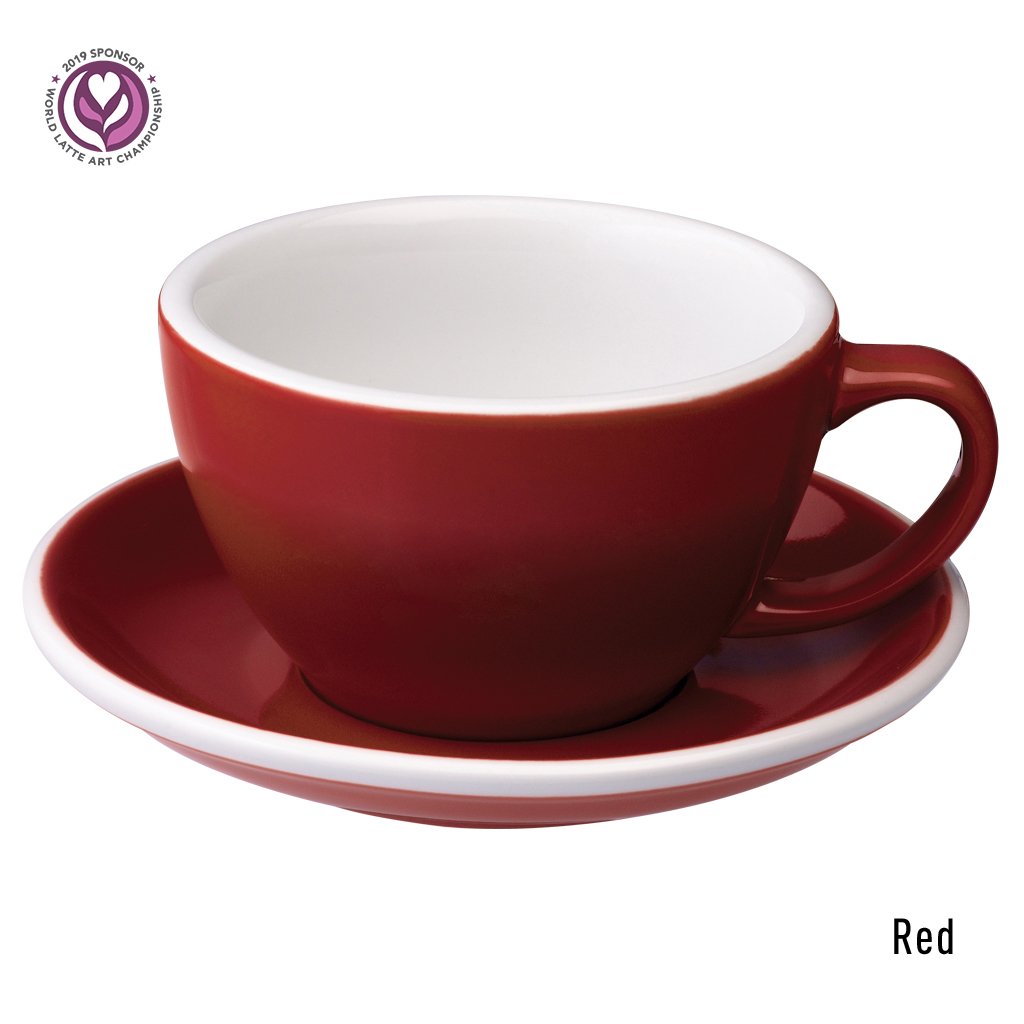 LOVERAMICS EGG 300ML CAFE LATTE ART CUP & SAUCER