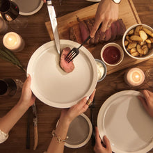 Load image into Gallery viewer, LOVERAMICS ER-GO! 2 piece Dinner &amp; Soup Plate Set (TAUPE)
