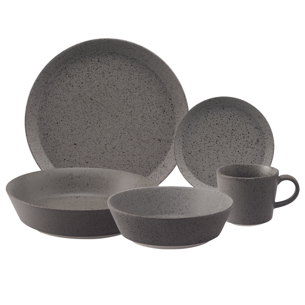 LOVERAMICS STONE 5 piece Dinner Set - Granite