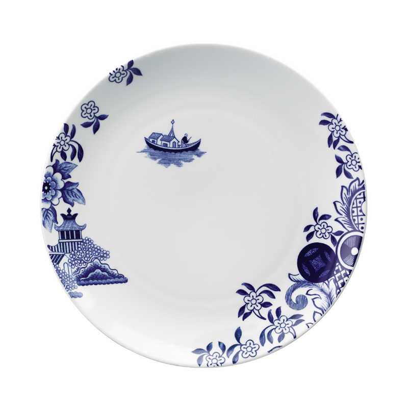 LOVERAMICS WILLOW LOVE STORY 27cm Dinner Plate (Blue)