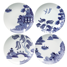 Load image into Gallery viewer, LOVERAMICS WILLOW LOVE STORY 4 piece Dinner Set - Blue
