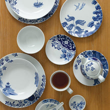 Load image into Gallery viewer, LOVERAMICS WILLOW LOVE STORY 4 piece Dinner Set - Blue

