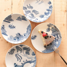 Load image into Gallery viewer, LOVERAMICS WILLOW LOVE STORY 4 piece Dinner Set - Blue
