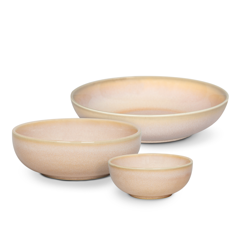LOVERAMICS ER-GO! ROSE - 3 piece BUNDLE SERVING SET